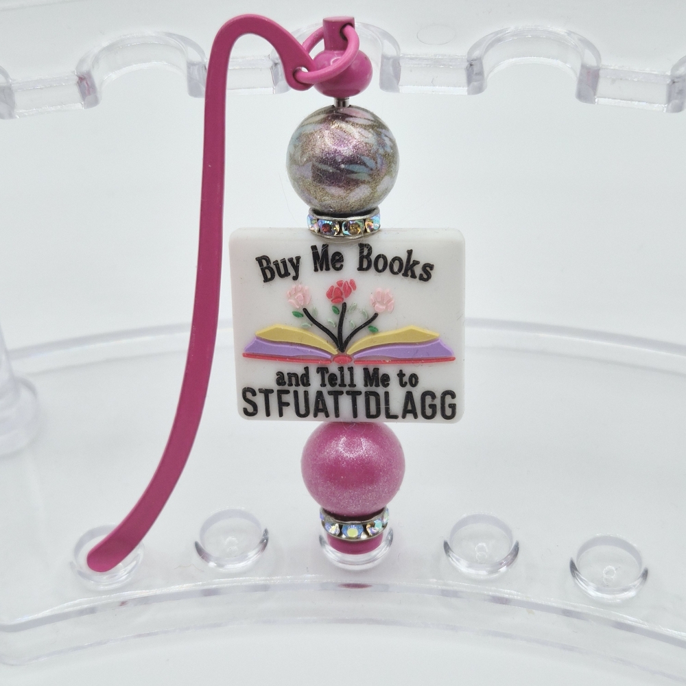 Pink Beaded Bookmark For Spicy And Smut Bookreaders